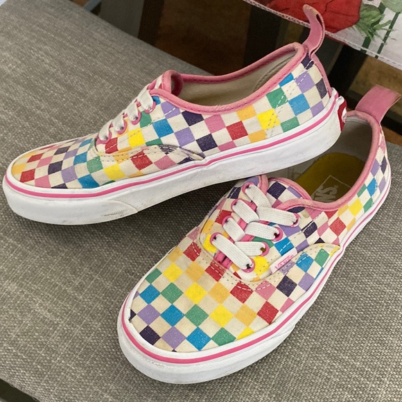 Vans Other - VANS slip on colorful girls shoes